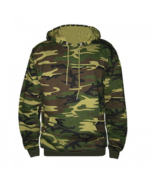 Army Camouflage SnS Pullover Hooded Sweatshirt - Stars & Stripes